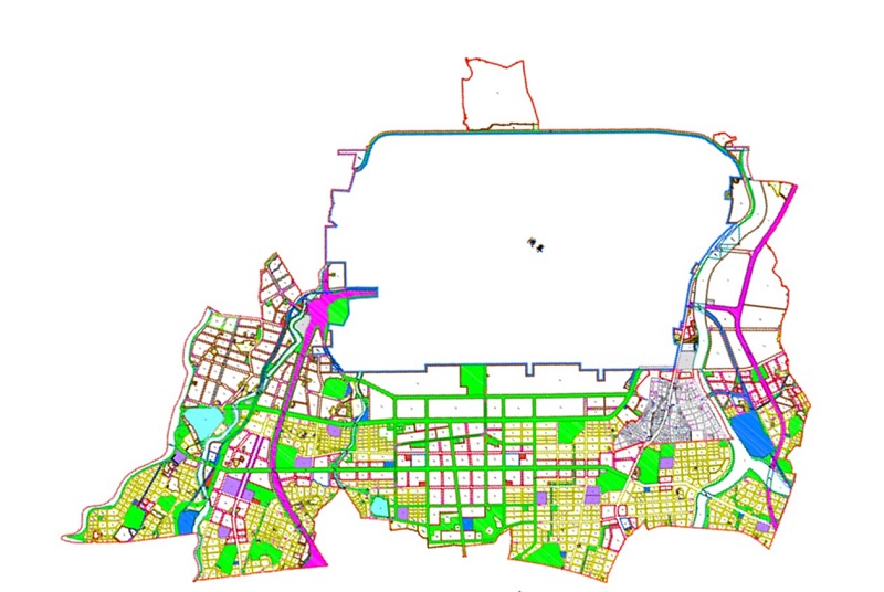 桃園國際機場園區及附近地區特定區計畫示意圖
